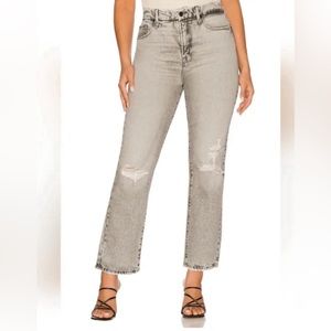 NWOT Good American Good Boy High Rise Straight Crop Size 2/26